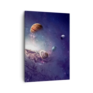 Schilderen op canvas - Zonne-dans systeem - 50x70 cm