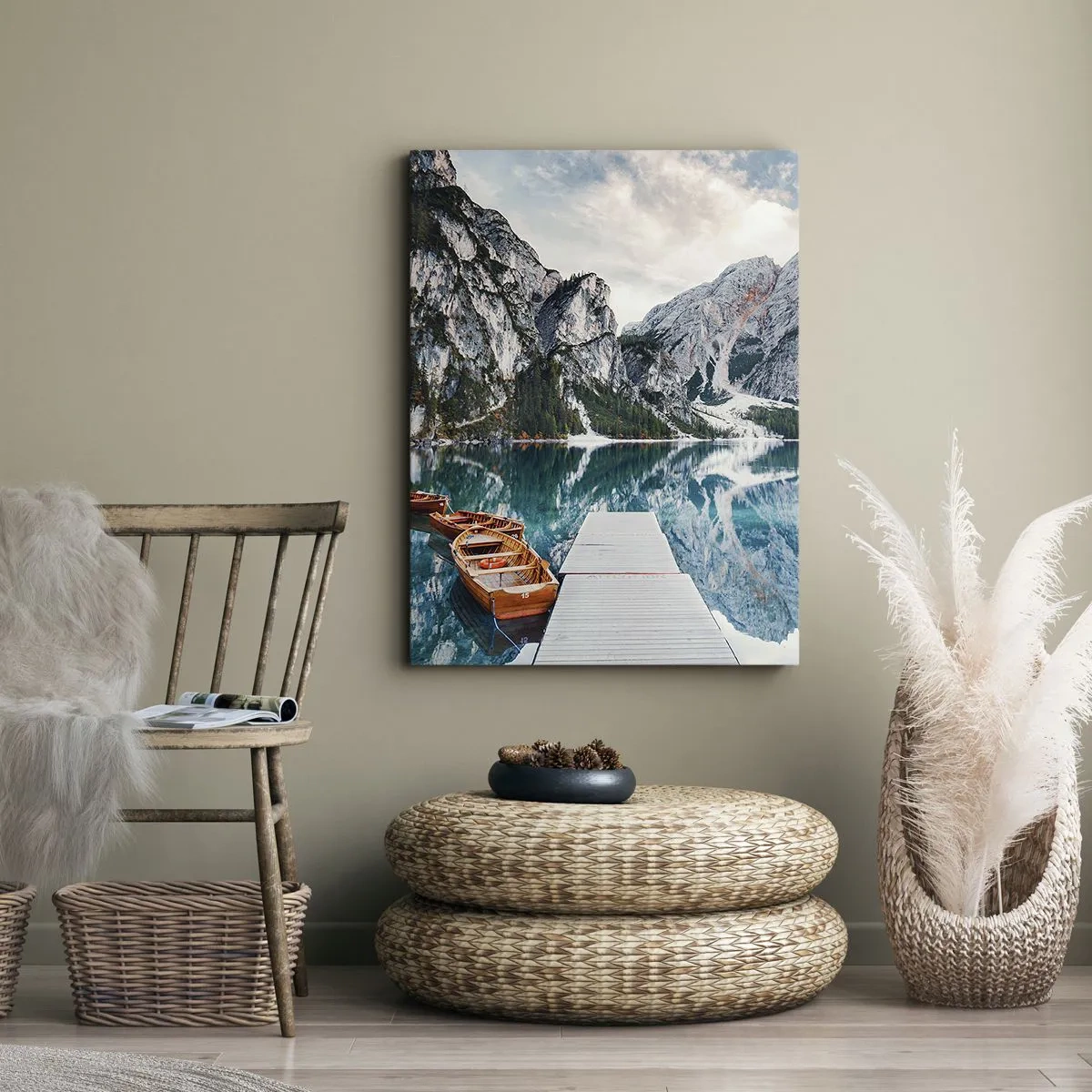 Schilderen op canvas - We zullen je schoonheid laten zien - 65x120 cm