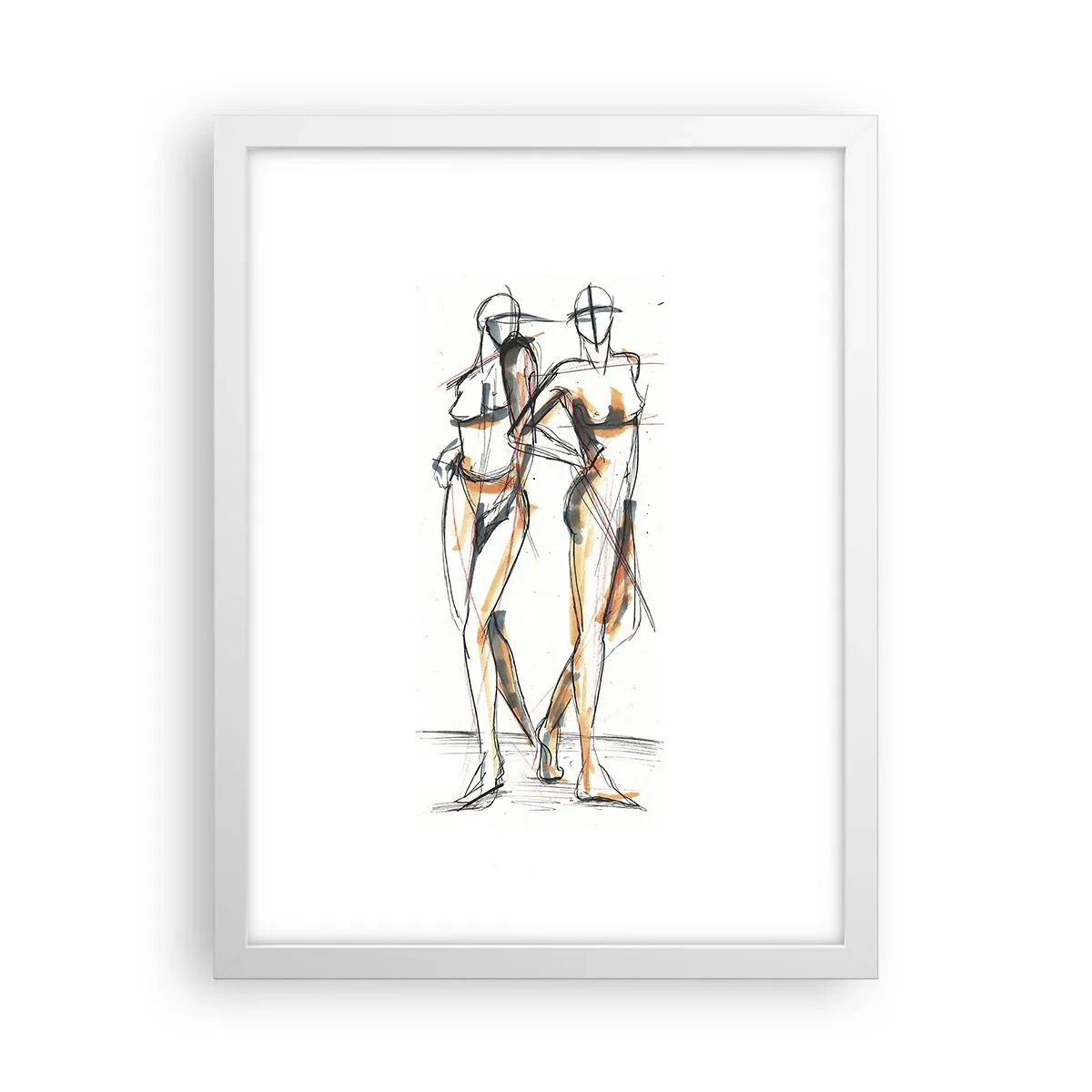 Poster in een witte lijst - Een studie van genade - 30x40 cm