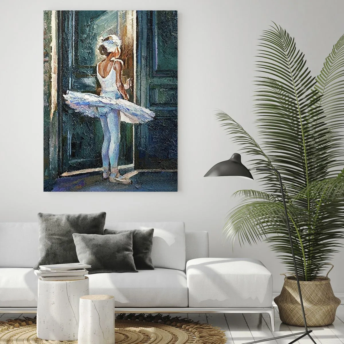 Schilderen op glas - Vóór de show-off - 80x120 cm