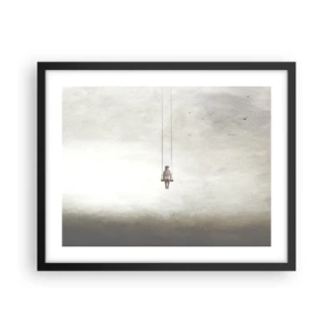 Poster in een zwarte lijst - Een kind in ons - 50x40 cm