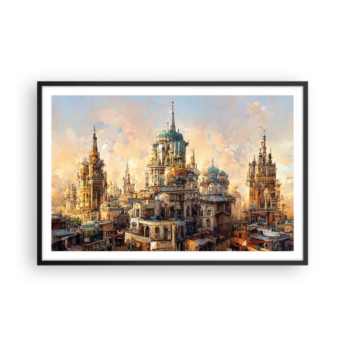 Poster in een zwarte lijst - Stad der steden - 91x61 cm