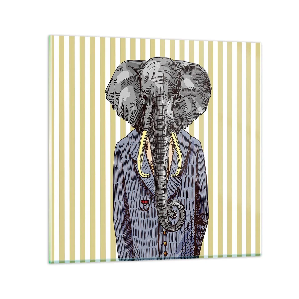 Schilderen op glas - Elegant van nature - 70x70 cm