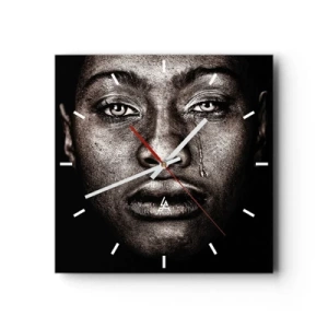 Wandklok - Klok - een traan - 40x40 cm