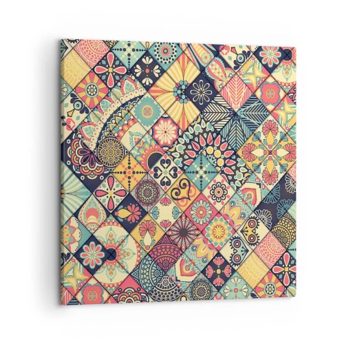 Schilderen op canvas - Marokkaanse sfeer - 50x50 cm