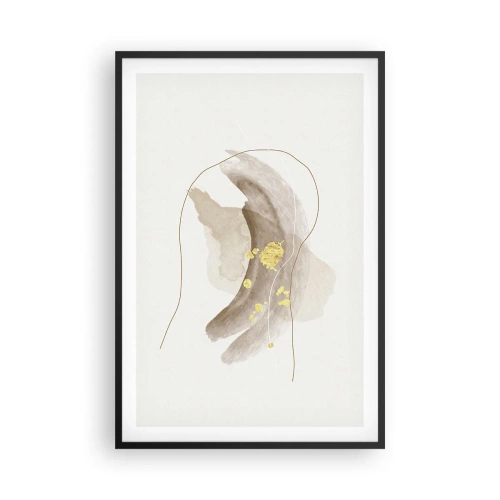 Poster in een zwarte lijst - Ontmoet in de ruimte - 61x91 cm