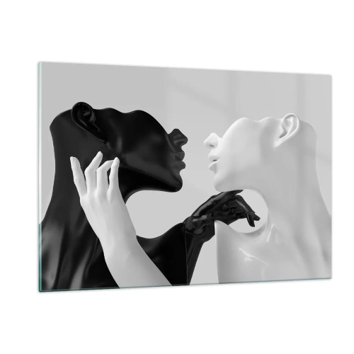 Schilderen op glas - Antrekking - Begeerte - 120x80 cm