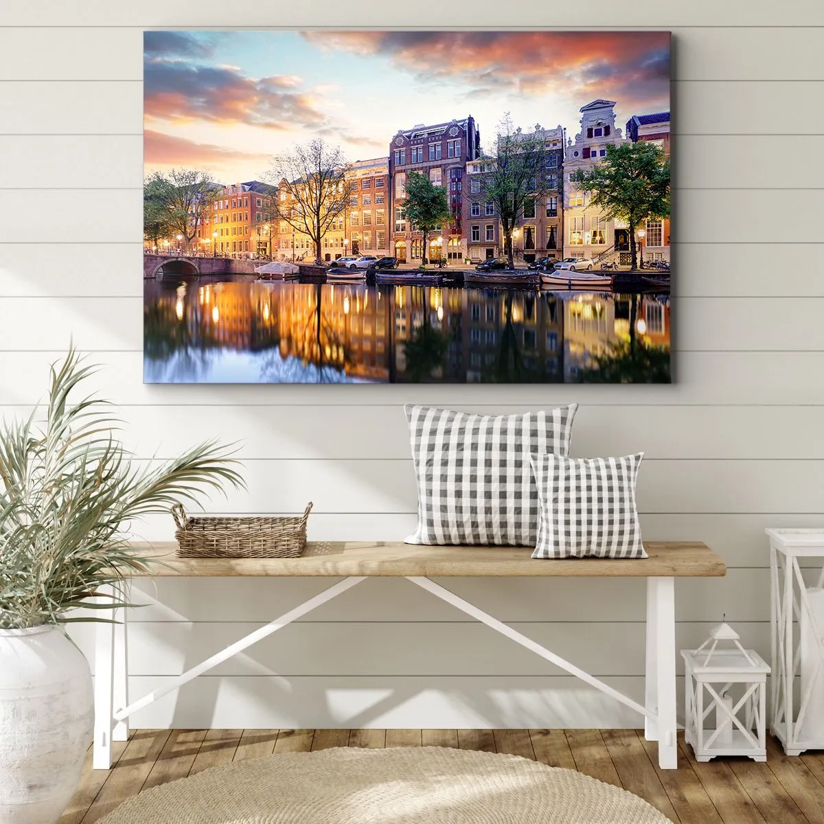 Schilderen op canvas - Ingetogen en serene Nederlandse schoonheid - 120x80 cm