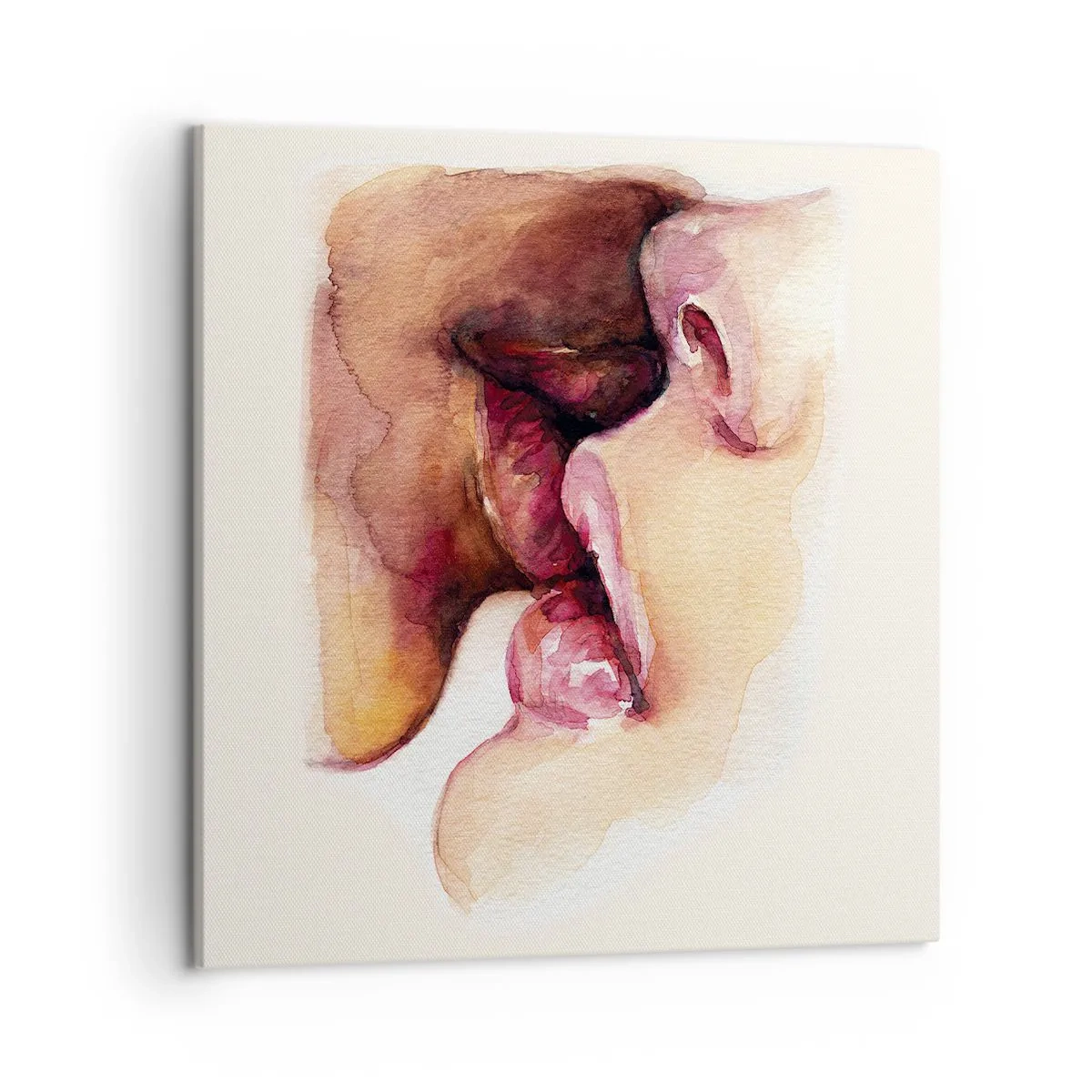 Schilderen op canvas - Zoals dag en nacht, aarde en lucht - 50x50 cm