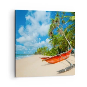 Schilderen op canvas - De charme van de tropen - 50x50 cm