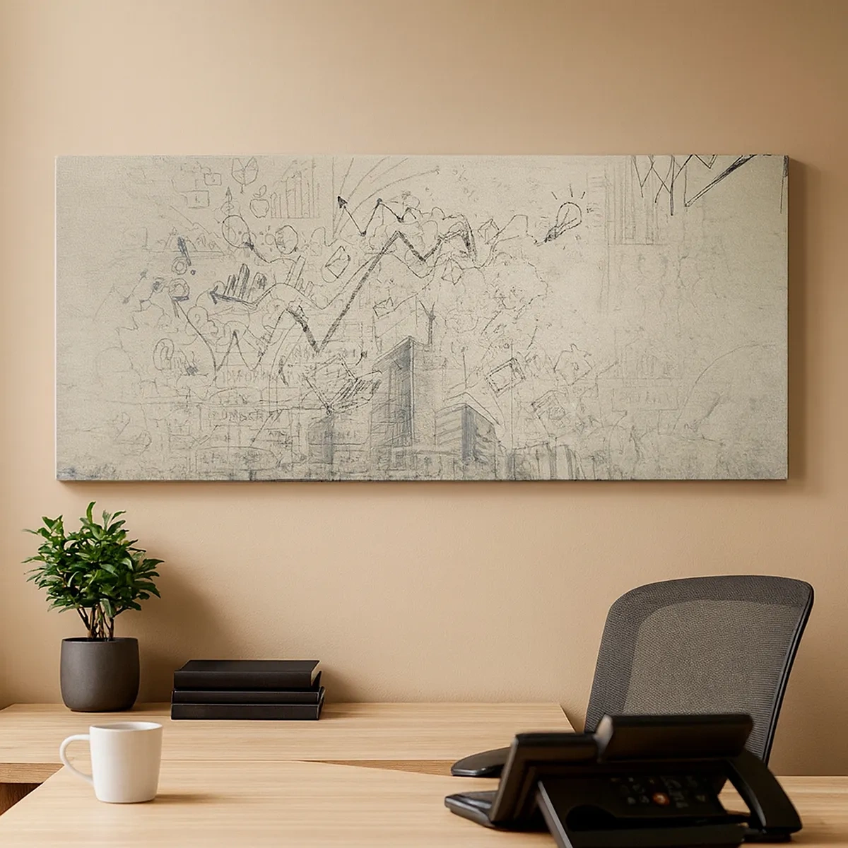 Schilderen op canvas - Mijn geweldige stadsleven - 30x30 cm