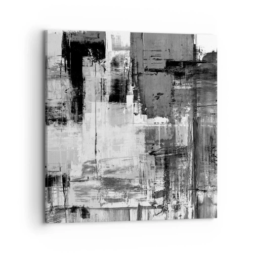 Schilderen op canvas - Grijs is prachtig - 70x70 cm