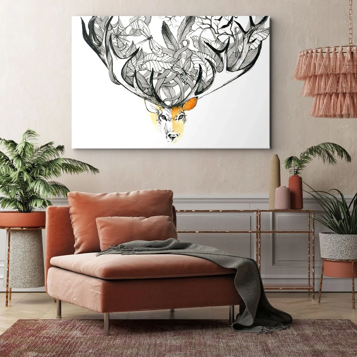 Schilderen op canvas - Hoorns van overvloed - 100x70 cm