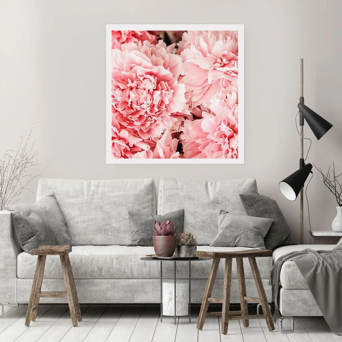 Poster - Roze droom - 40x40 cm