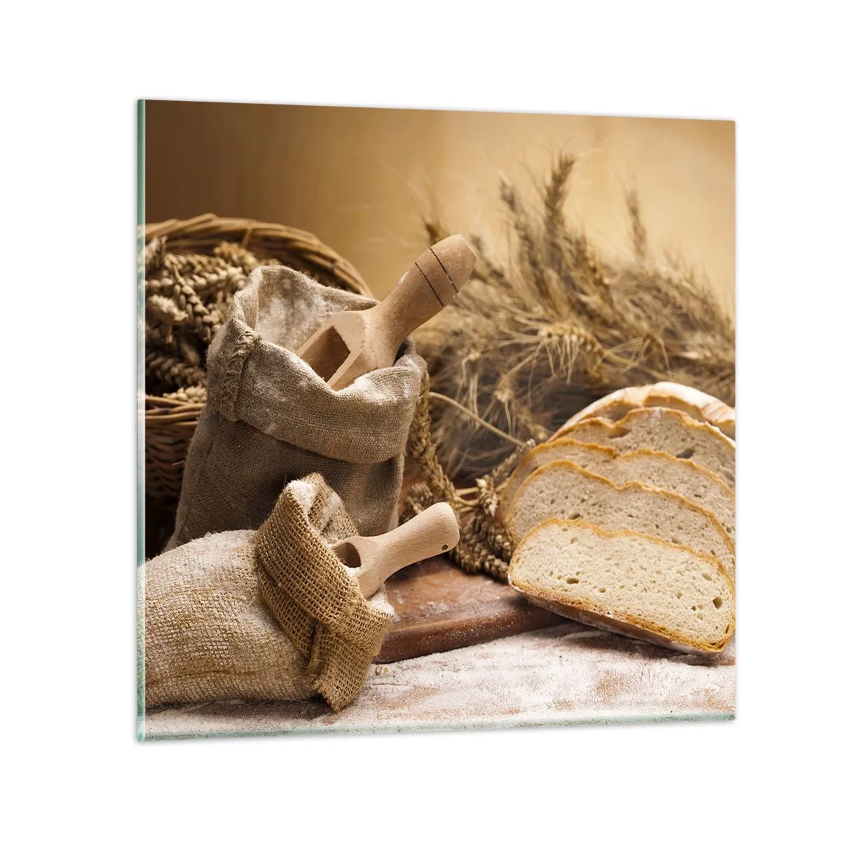 Schilderen op glas - Alsof met mes gesneden! - 70x70 cm