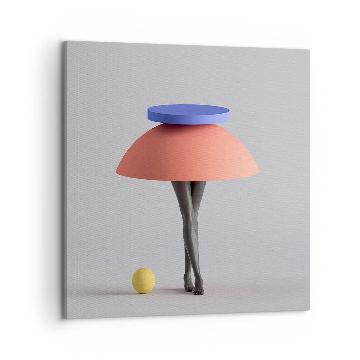 Schilderen op canvas - Surrealistische compositie - 50x50 cm