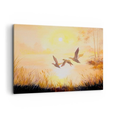 Schilderen op canvas - Het begin van een lange reis - 120x80 cm