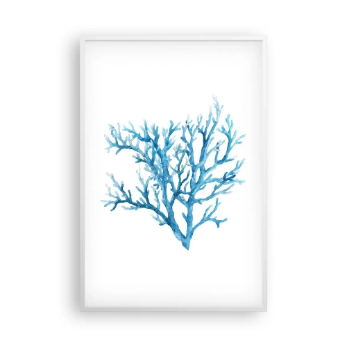 Poster in een witte lijst - Nautische filigraan - 61x91 cm