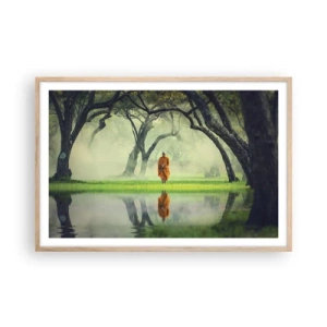 Een poster in een licht eiken lijst - Op weg naar verlichting - 91x61 cm