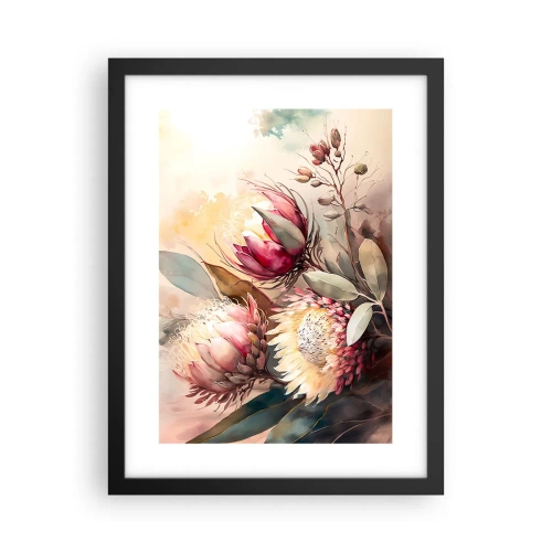 Poster in een zwarte lijst - In profiel en en face - 30x40 cm