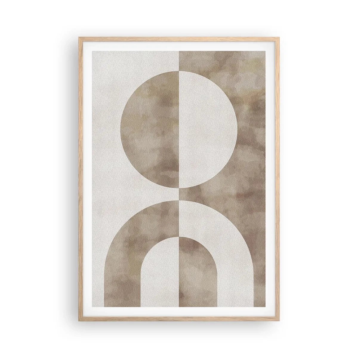 Een poster in een licht eiken lijst - Gelijkenissen en verschillen - 70x100 cm