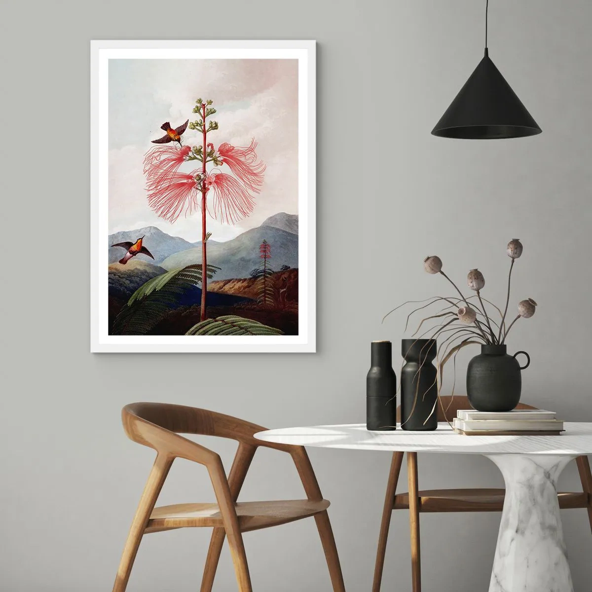 Poster in een witte lijst - In een tropisch paradijs - 30x40 cm