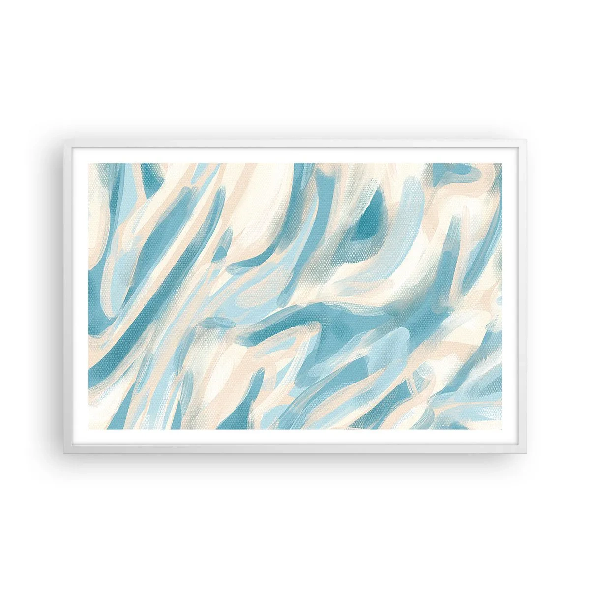 Poster in een witte lijst - Lente briesjes - 91x61 cm