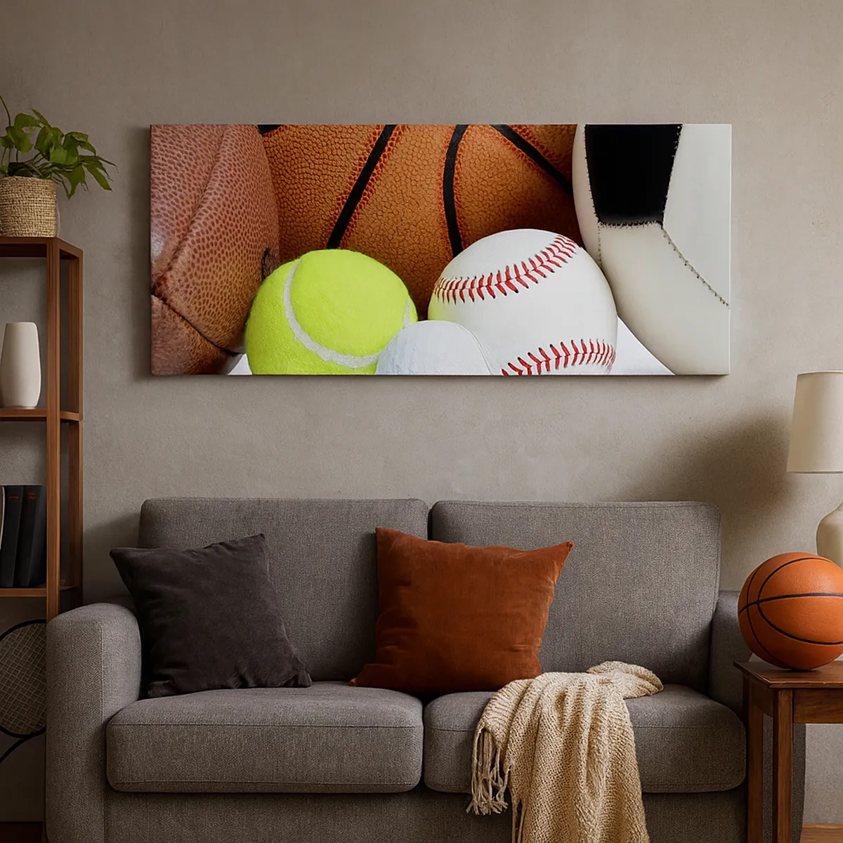 Schilderen op canvas - Voetbal verbindt ons! - 30x30 cm