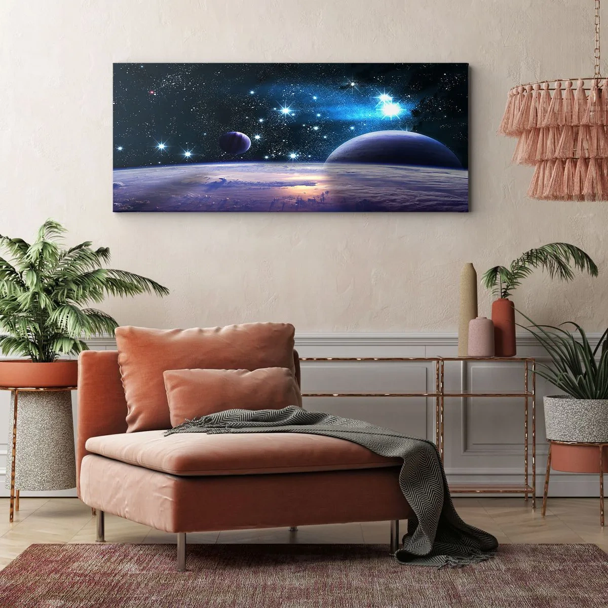 Schilderen op canvas - Nog steeds alleen? - 120x50 cm