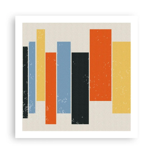 Poster - Muzieknotatie - 60x60 cm