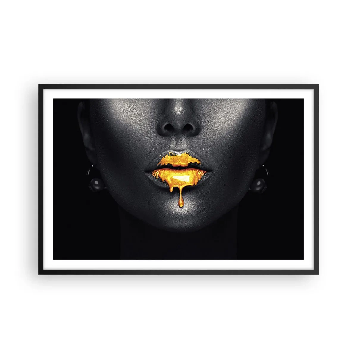 Poster in een zwarte lijst - Goldmouth - 91x61 cm