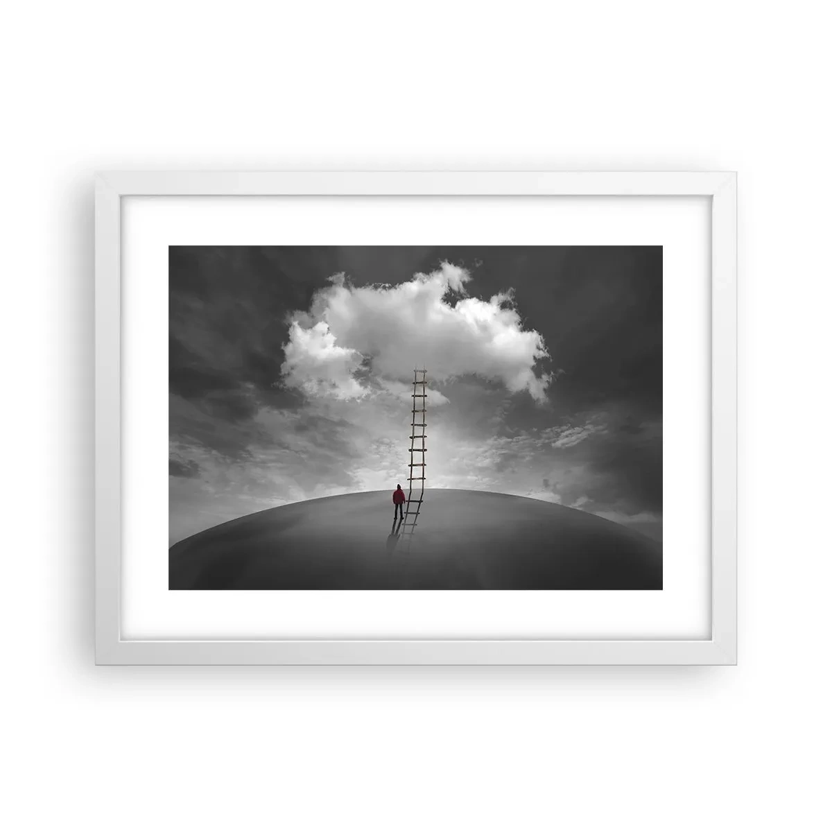 Poster in een witte lijst - Alles is mogelijk - 40x30 cm