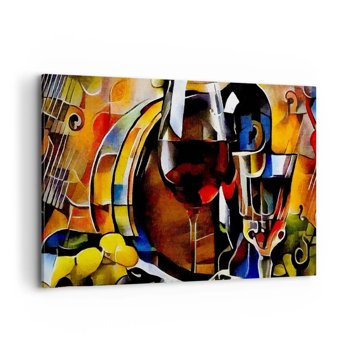 Schilderen op canvas - En de wereld krijgt kleuren - 100x70 cm