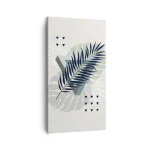 Schilderen op canvas - Natuur en geometrie - twee orden? - 45x80 cm