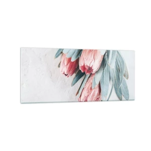 Schilderen op glas - Schaamt zich voor hun eigen schoonheid - 120x50 cm