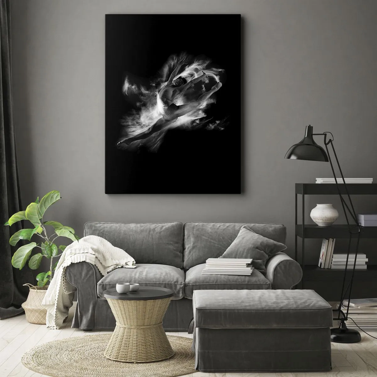 Schilderen op canvas - Vast tijdens de vlucht - 50x70 cm