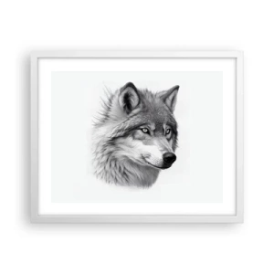 Poster in een witte lijst - Alfa – zonder twijfel - 50x40 cm