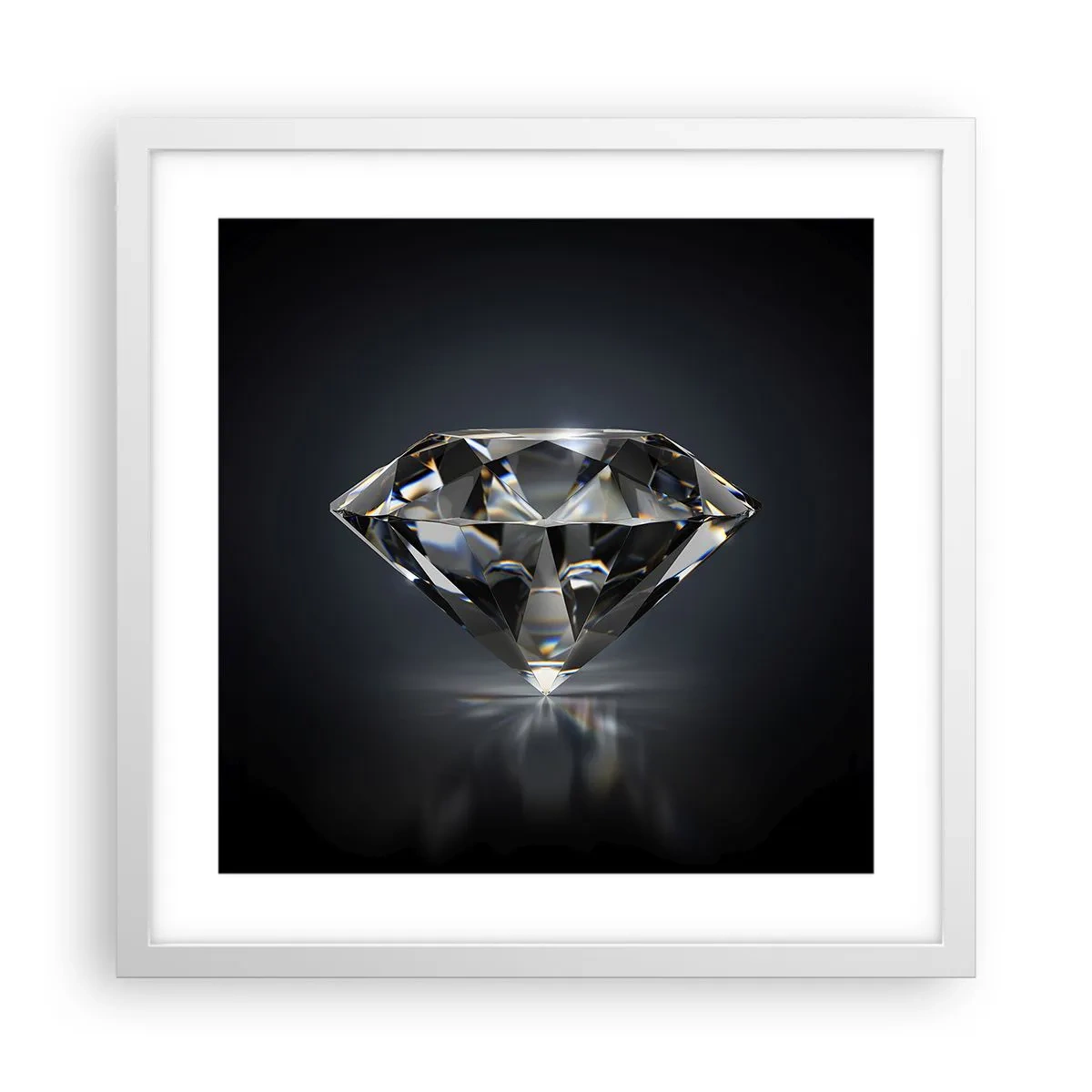 Poster in een witte lijst - Beste vriendinnen - 40x40 cm