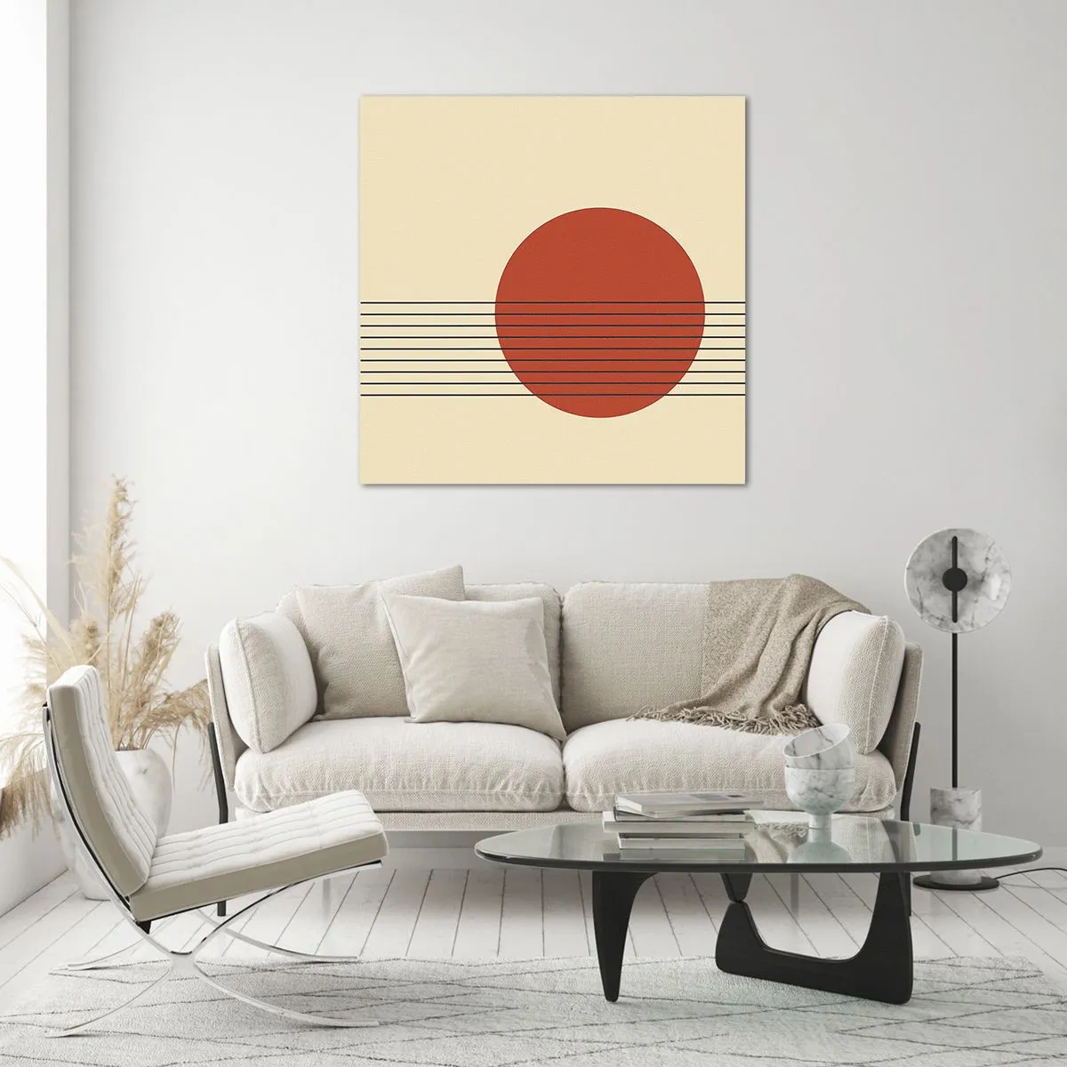 Schilderen op glas - Opnieuw en opnieuw en verder - 60x60 cm