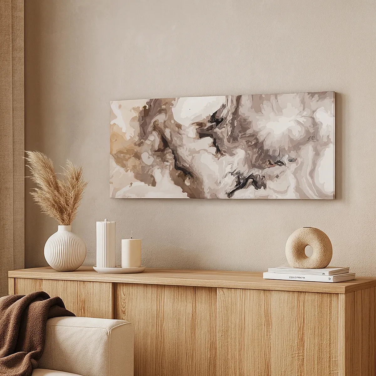 Schilderen op canvas - De geboorte van een sterrenstelsel - 30x30 cm