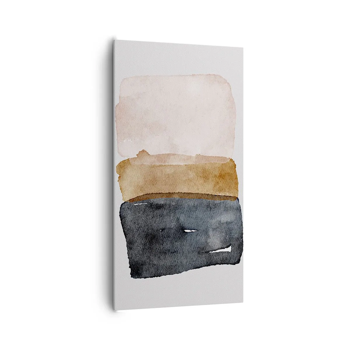 Schilderen op canvas - De samenstelling van de kleuren van de aarde - 65x120 cm