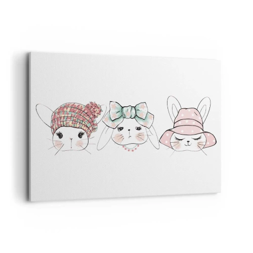 Schilderen op canvas - Peinzend, verdrietig, tevreden - 100x70 cm