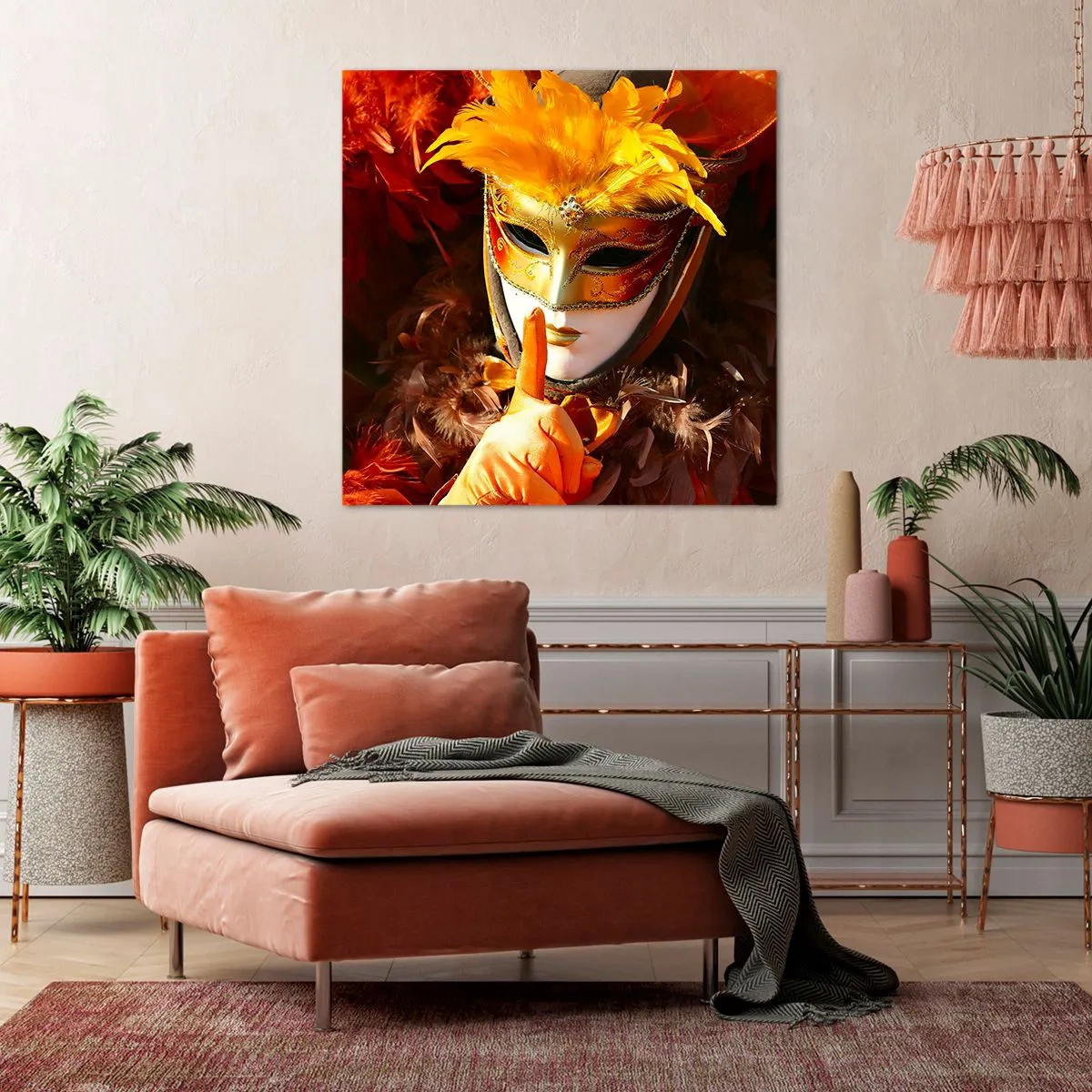 Schilderen op canvas - Mysterie maakt deel uit van het spel - 40x40 cm