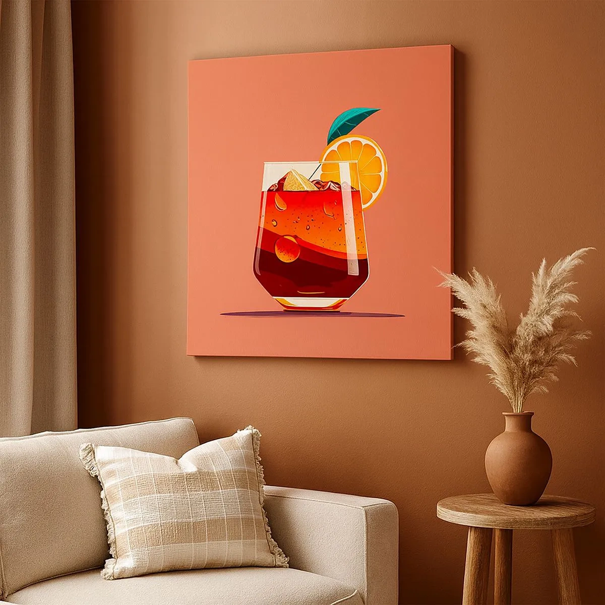 Schilderen op canvas - Zomerse verfrissing - 30x30 cm