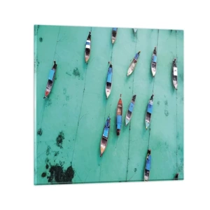 Schilderen op glas - In blijde verwachting - 30x30 cm