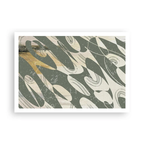 Poster - Ritmische abstractie - 100x70 cm
