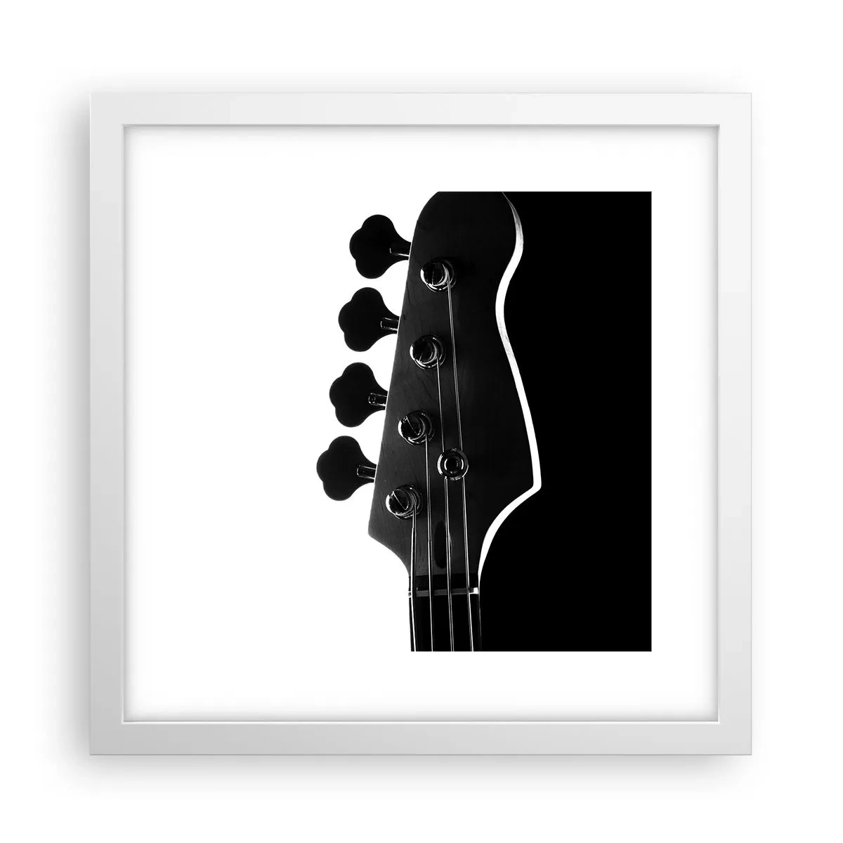 Poster in een witte lijst - Rock stilte - 30x30 cm