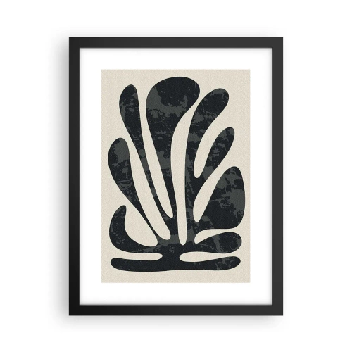 Poster in een zwarte lijst - Meervingerige abstractie - 30x40 cm