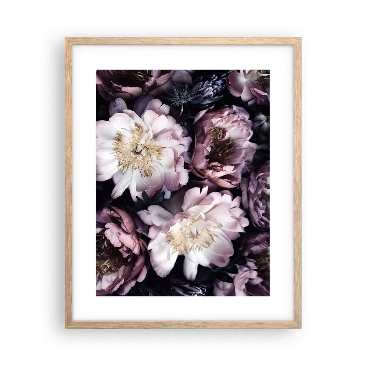 Een poster in een licht eiken lijst - Boeket ouderwets - 40x50 cm