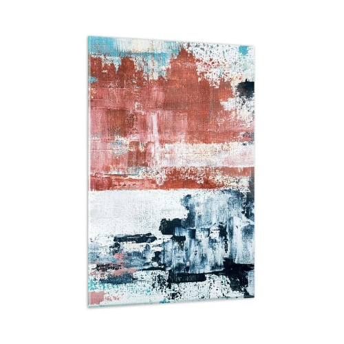 Schilderen op glas - Fifty Fifty abstract - 80x120 cm